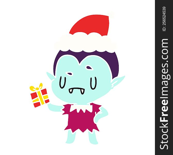 Christmas Cartoon Of Kawaii Vampire