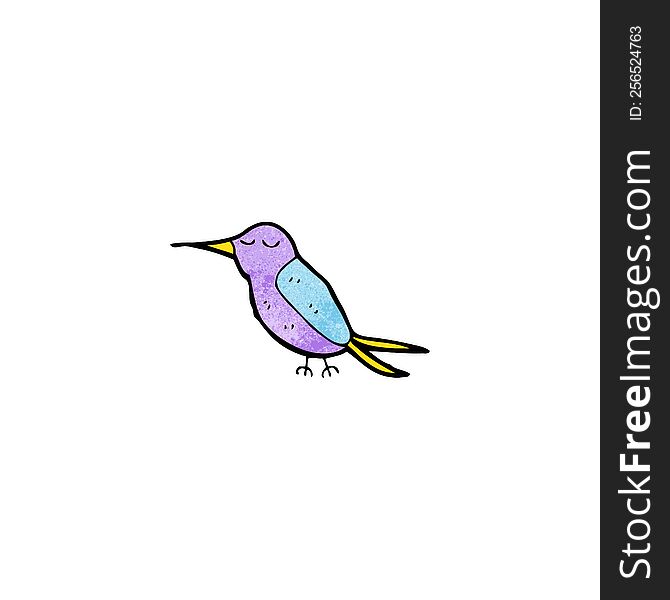 cartoon hummingbird