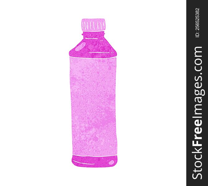 cartoon pink bottle