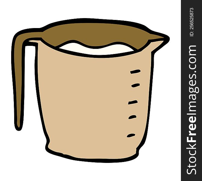 cartoon doodle jug