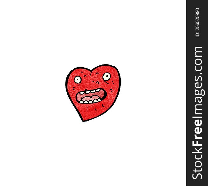 Crazy Heart Cartoon Character