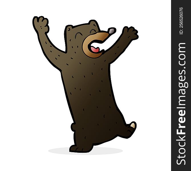 Cartoon Black Bear