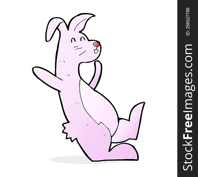 cartoon pink bunny