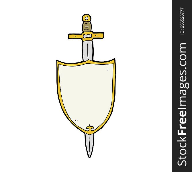 Cartoon Heraldic Shield