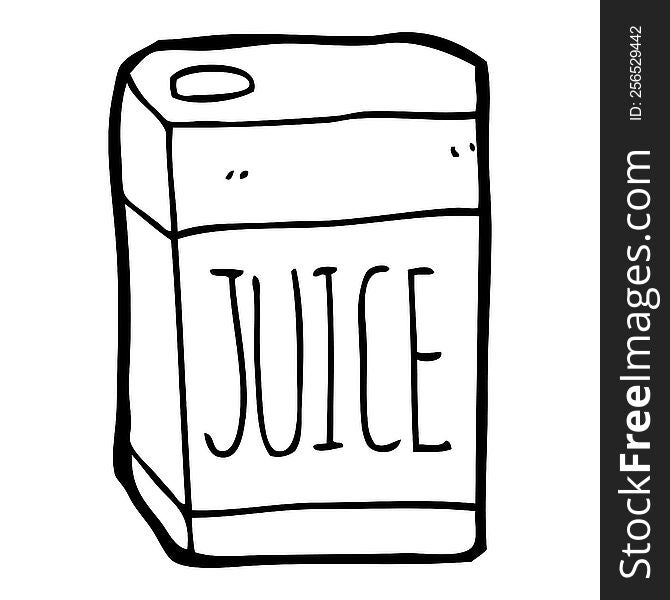 cartoon juice box