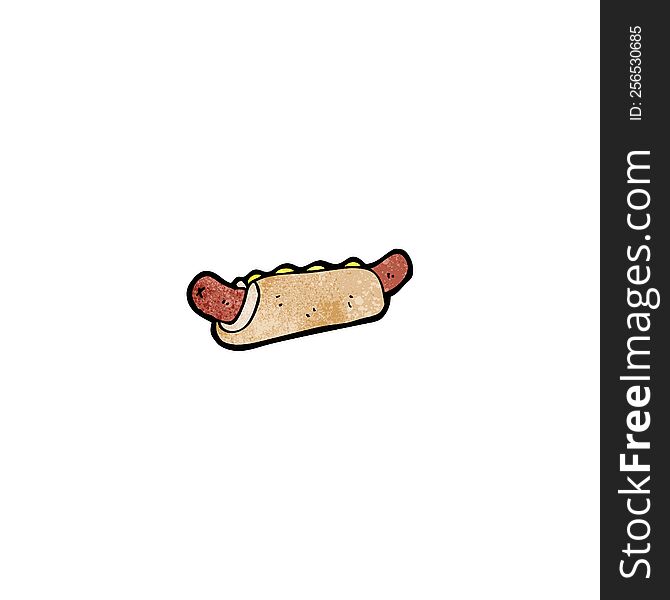 Cartoon Hot Dog