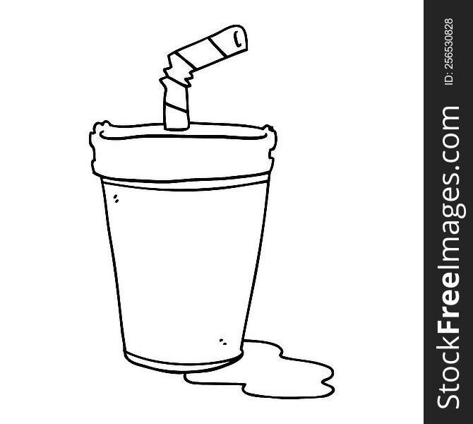 cartoon soda cup