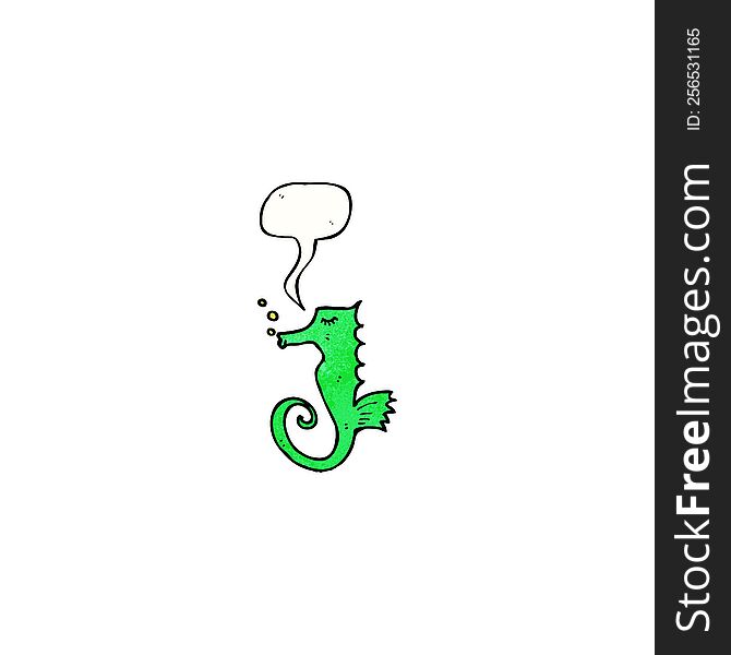 cartoon seahorse