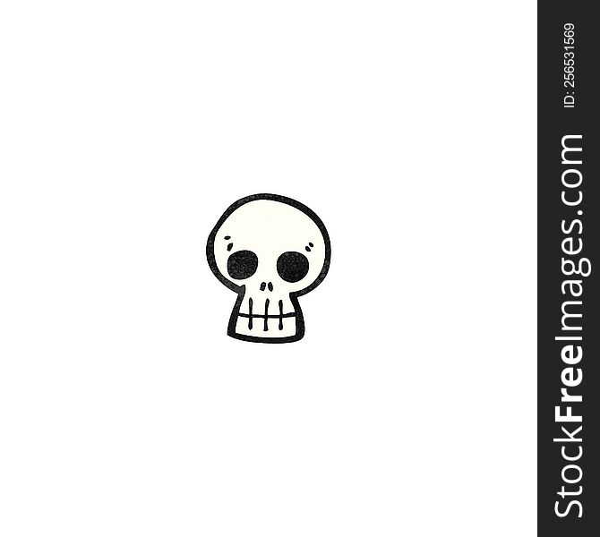 cartoon skull