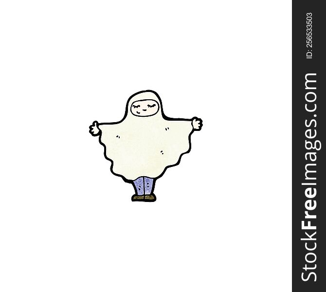 Cartoon Ghost Costume