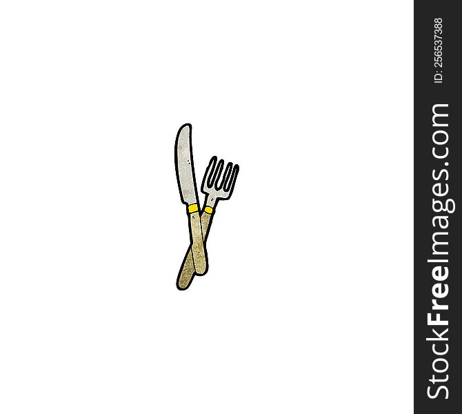 knife and fork cartoon