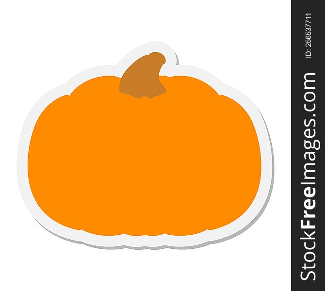 spooky halloween pumpkin sticker