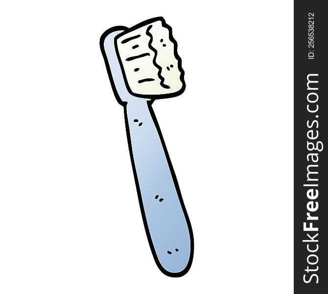 vector gradient illustration cartoon tooth brush