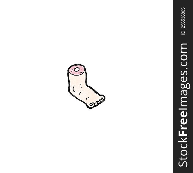 gross severed foot cartoon