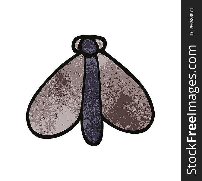 cartoon doodle still moth