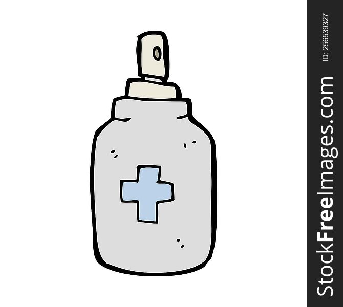 Cartoon Antiseptic Spray