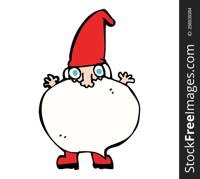 Cartoon Tiny Santa