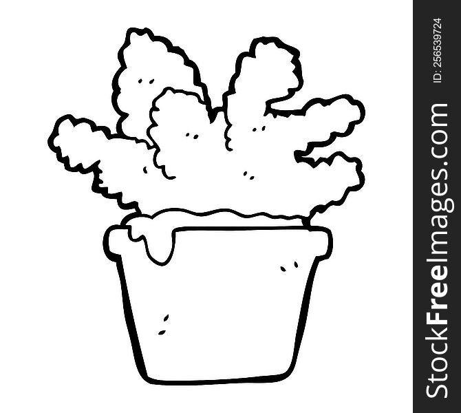 cartoon house plant