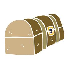 Free Cartoon Doodle Trunk Box Royalty Free Stock Image - 256542976