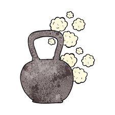 Textured Cartoon Heavy Kettle Bell Royalty Free Stock Photography