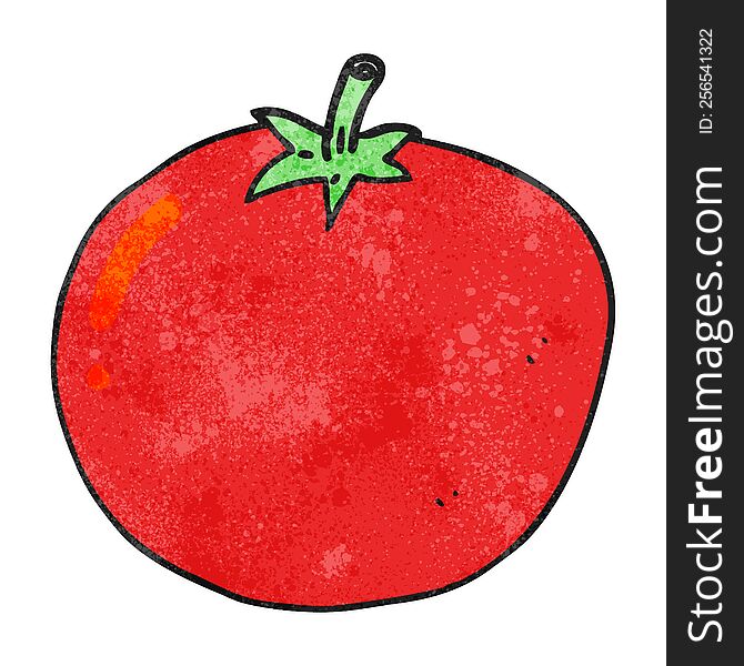 Textured Cartoon Tomato