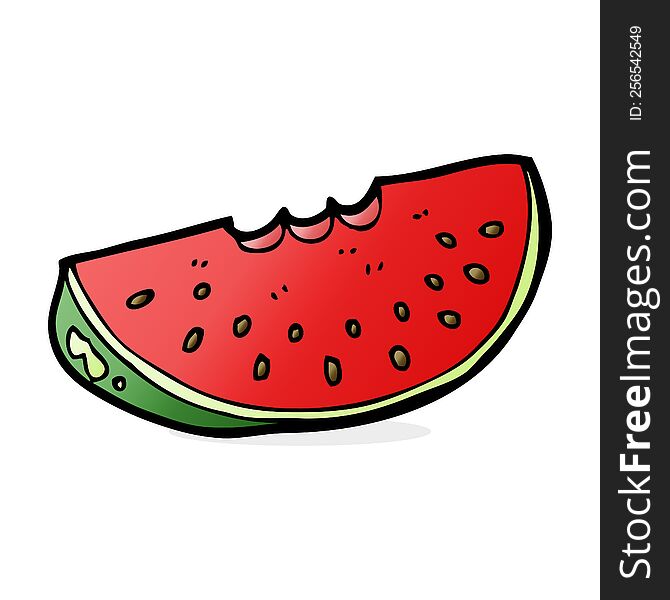 cartoon watermelon slice