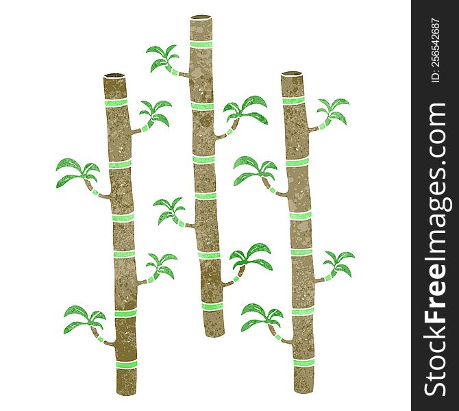 Retro Cartoon Bamboo