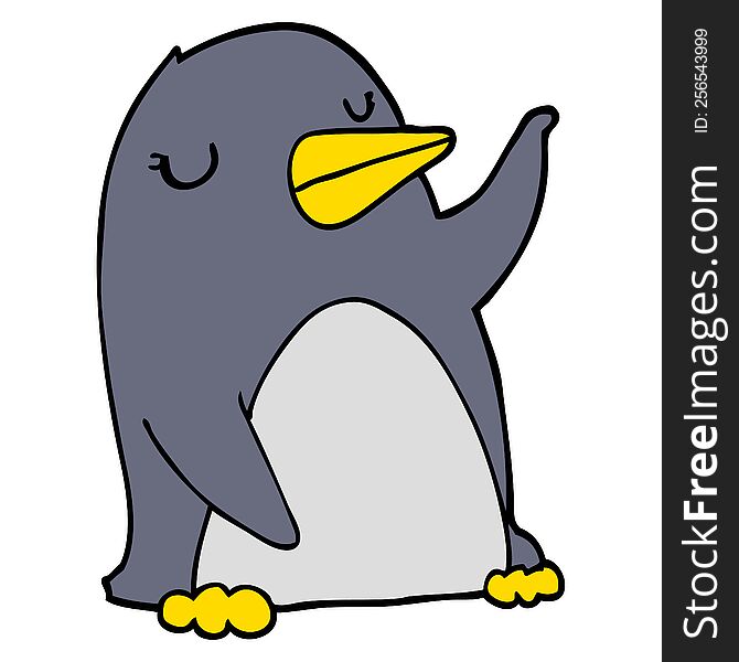 cartoon penguin