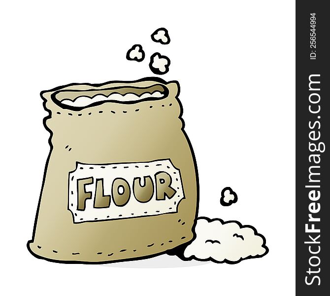 Cartoon Bag Of Flour