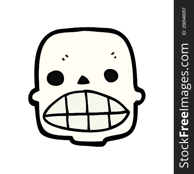 cartoon skull