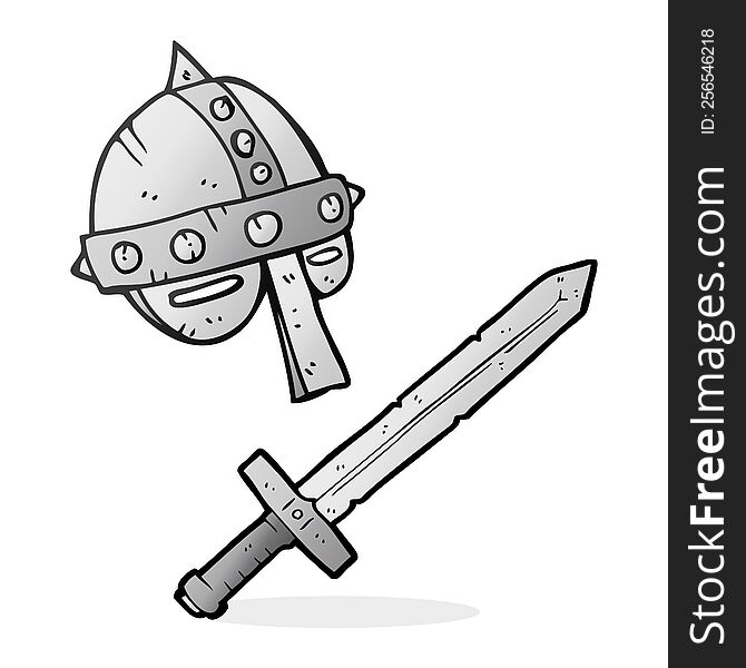 Cartoon Medieval Helmet