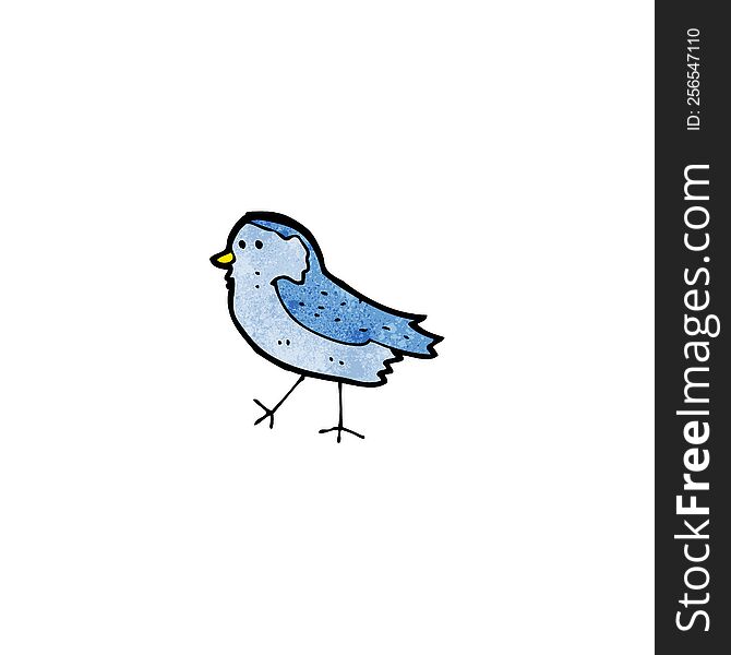 cartoon blue bird