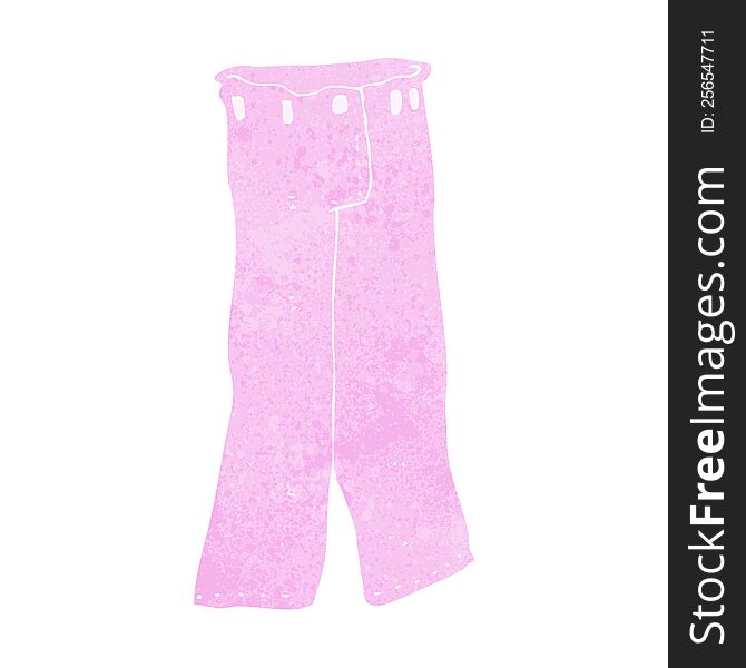 cartoon pair of pink pants