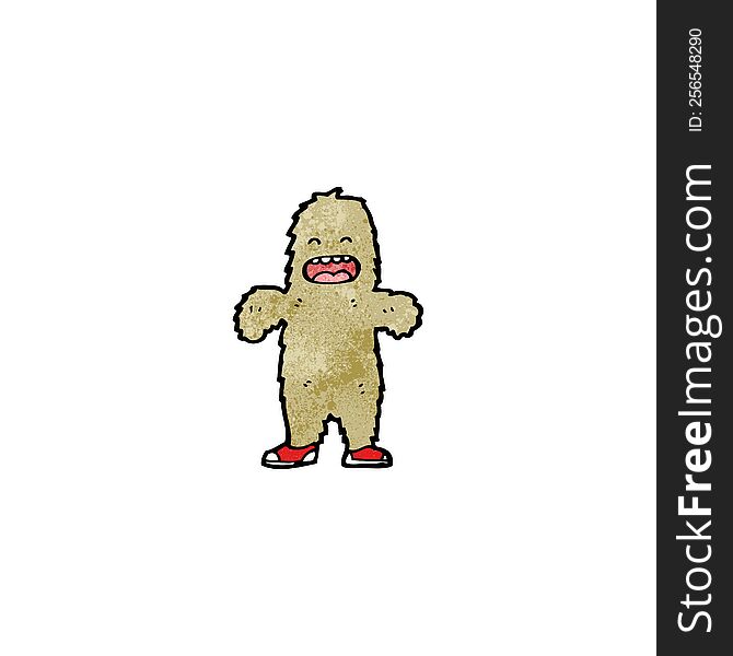 cartoon furry bigfoot monster