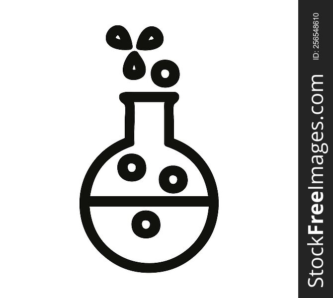 science experiment icon symbol