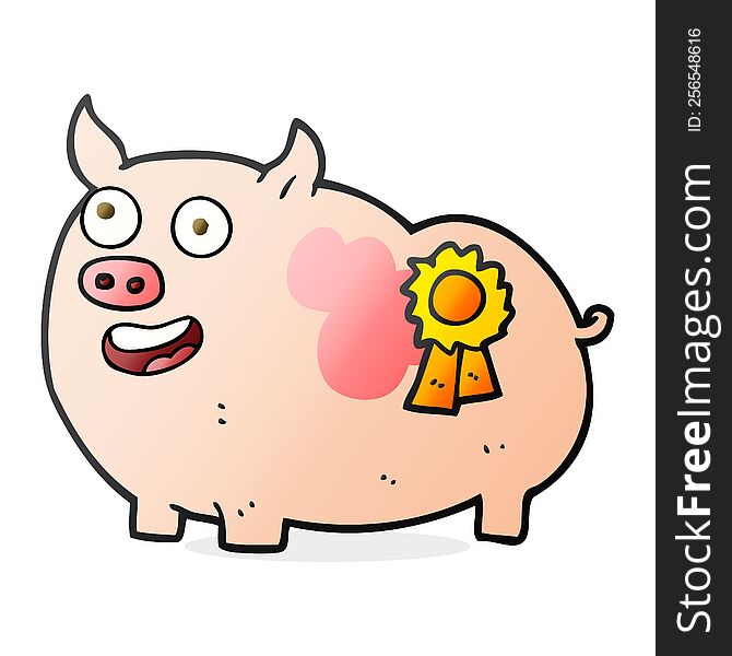 cartoon prize winning pig