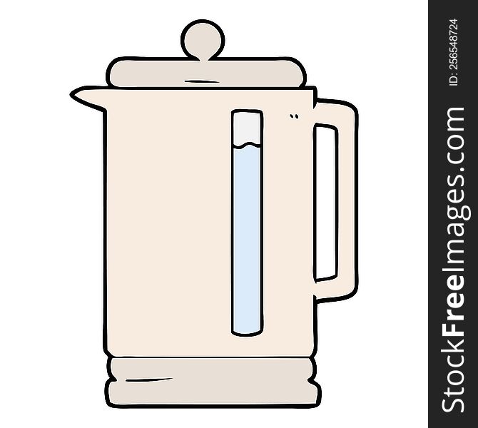 cartoon electric kettle. cartoon electric kettle