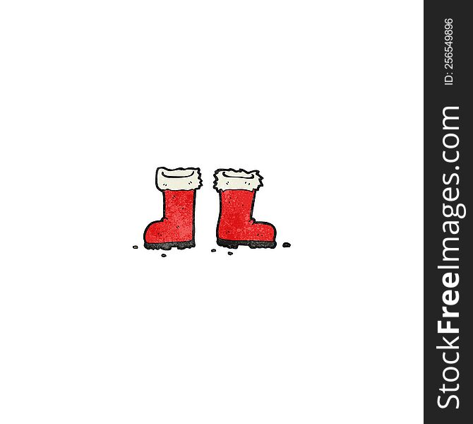 Cartoon Santa Claus Boots