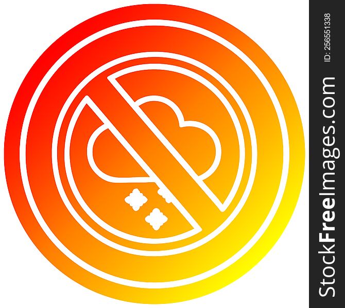 No Hot Weather Circular In Hot Gradient Spectrum