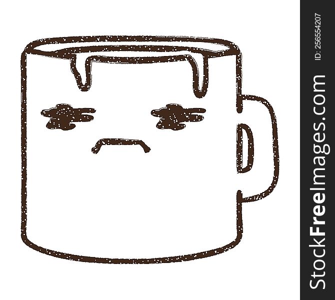 Coffee Mug Charcoal Drawing