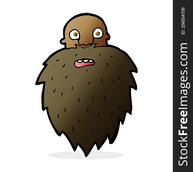 cartoon bearded man