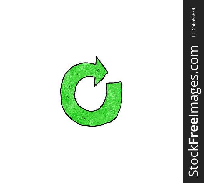 cartoon circular arrow