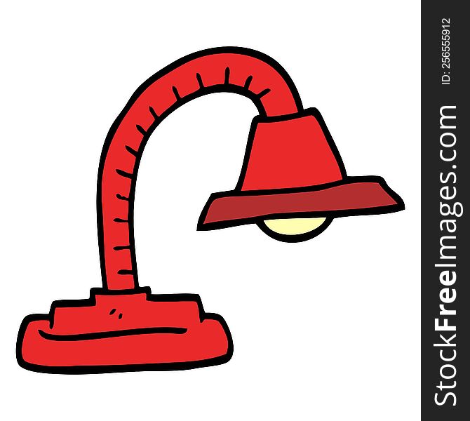 cartoon doodle adjustable lamp