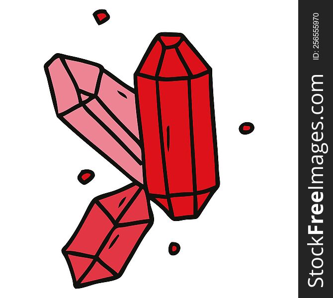 cartoon doodle of crystal gems