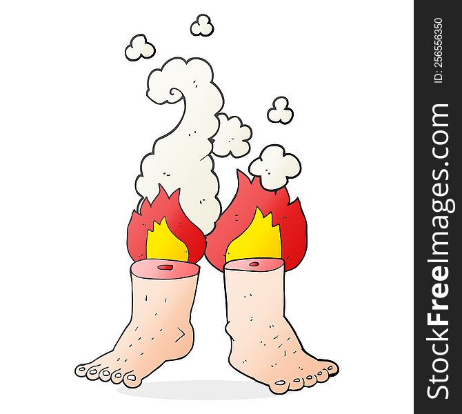 cartoon of spontaneous human combustion