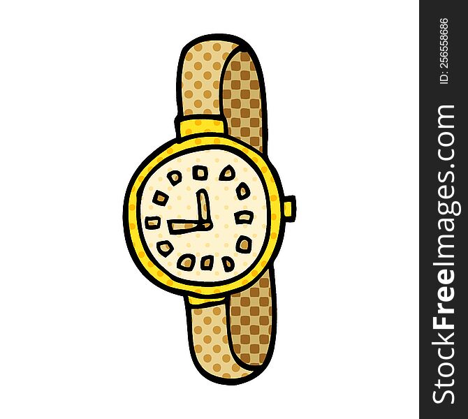 Cartoon Doodle Wrist Watch