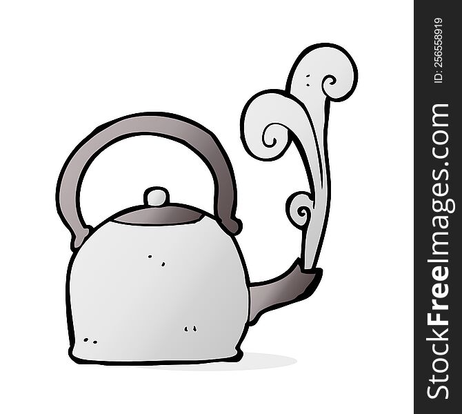 cartoon old kettle