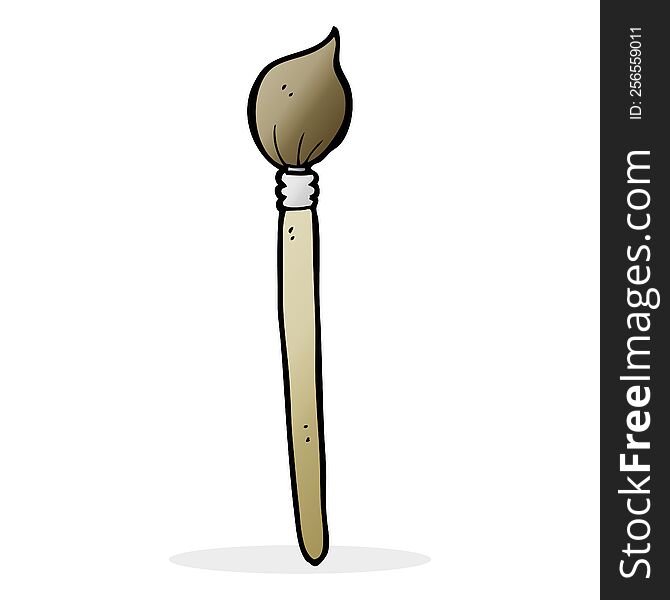 cartoon artist\'s brush