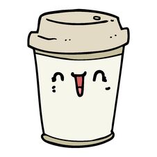 Cartoon Take Out Coffee Stock Photography Cartoon Take Out Coffee Stock Photography