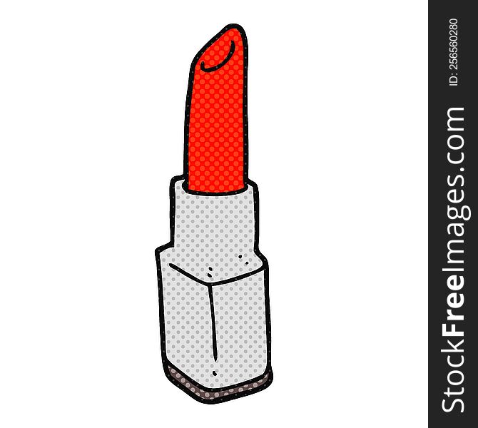 freehand drawn cartoon lipstick